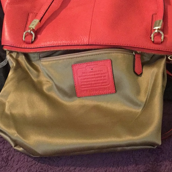 EUC Coach Madison Cafe Leather Satchel & Hangtags 27859 - Picture 13 of 16